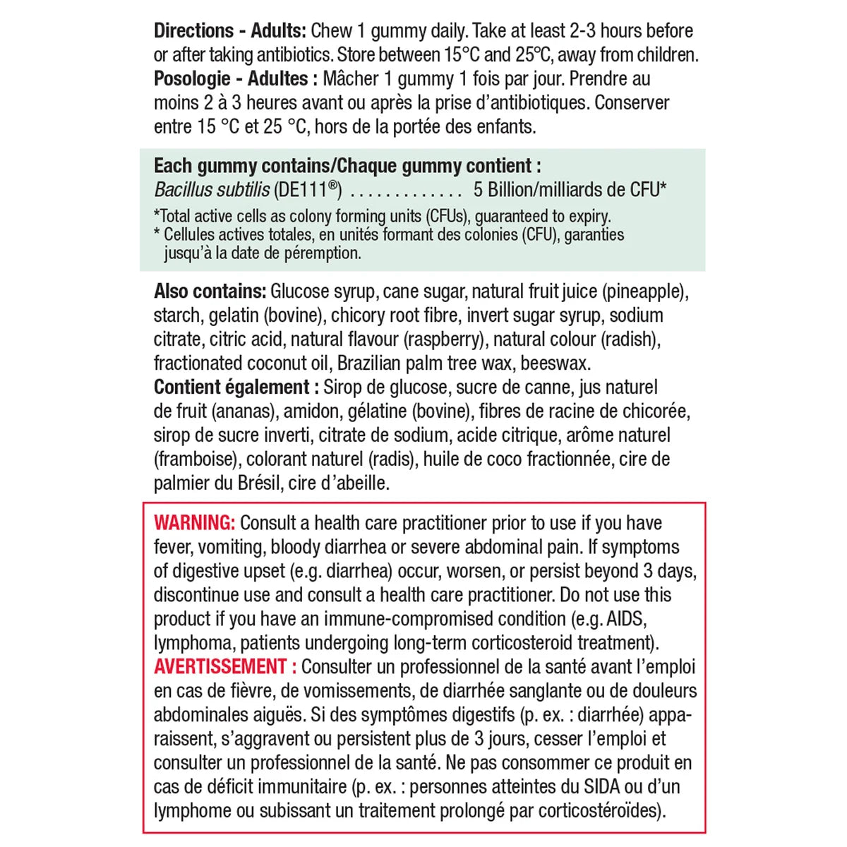 Jamieson Probiotic Gummies 95 gummies