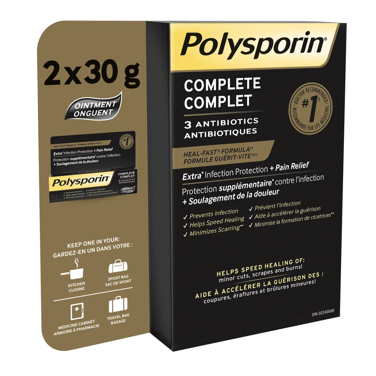 Polysporin Complete, 2 Pack x 30g