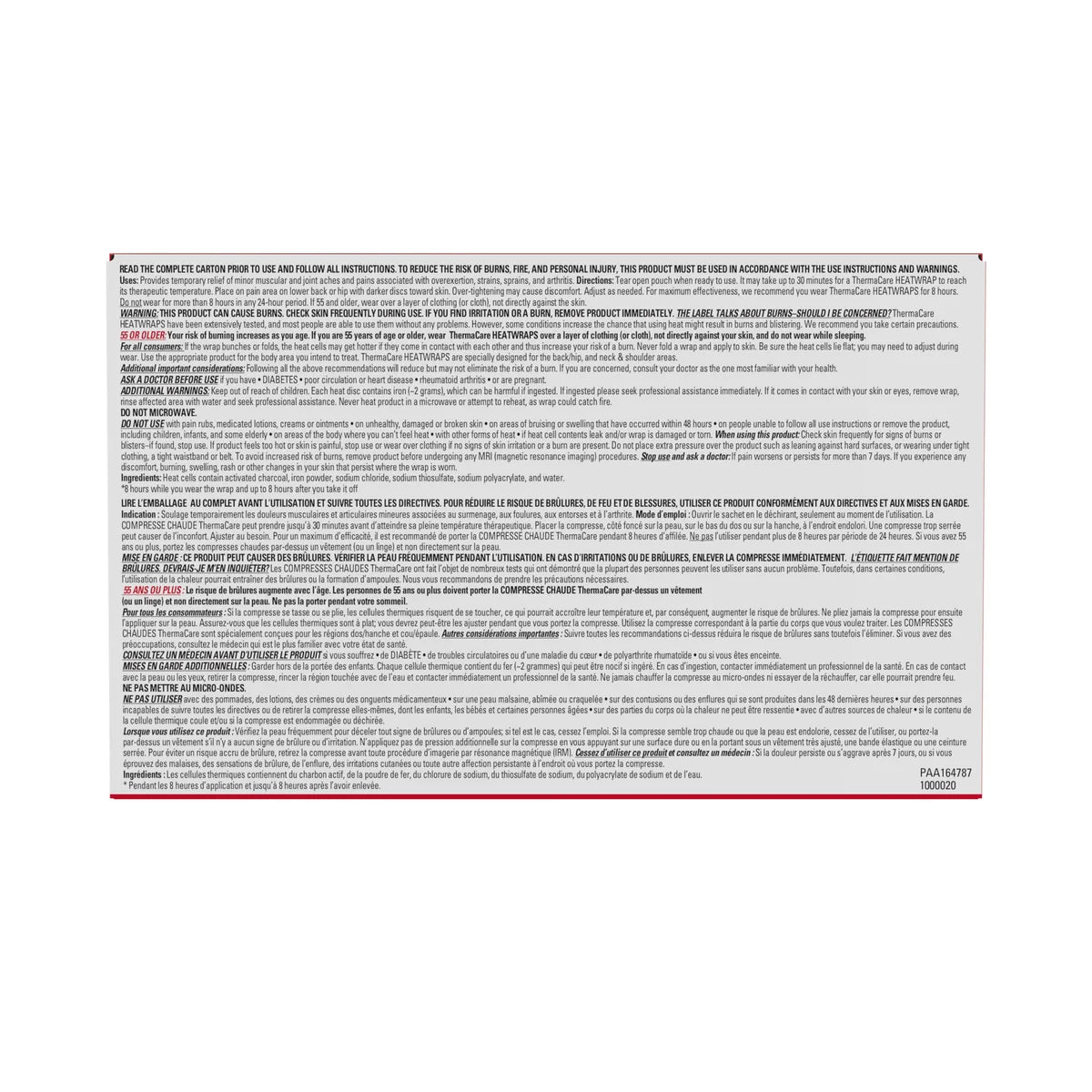 Thermacare Advanced Back Pain Therapy, 6 Heatwraps