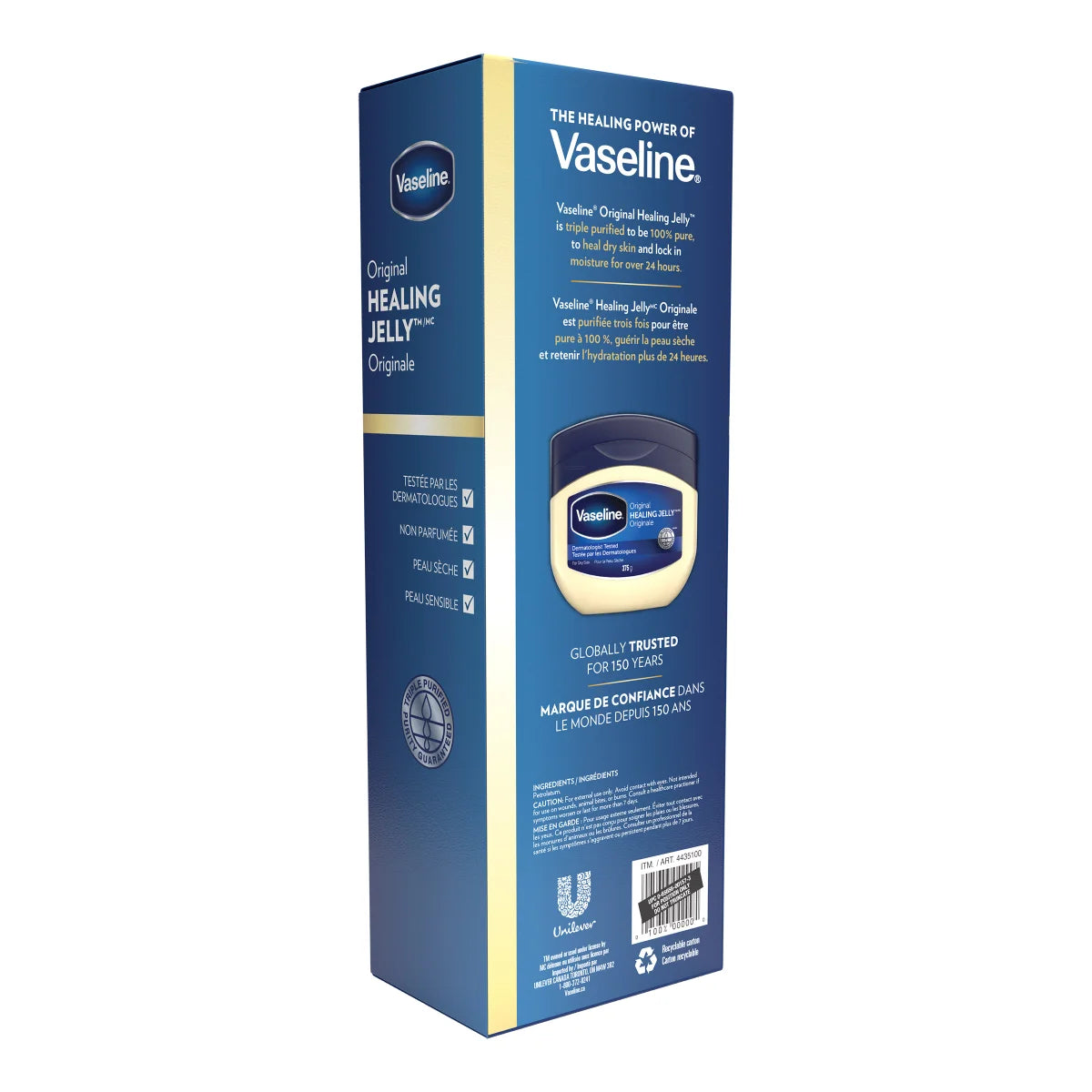 Vaseline Original Healing Jelly, 3 x 375 g