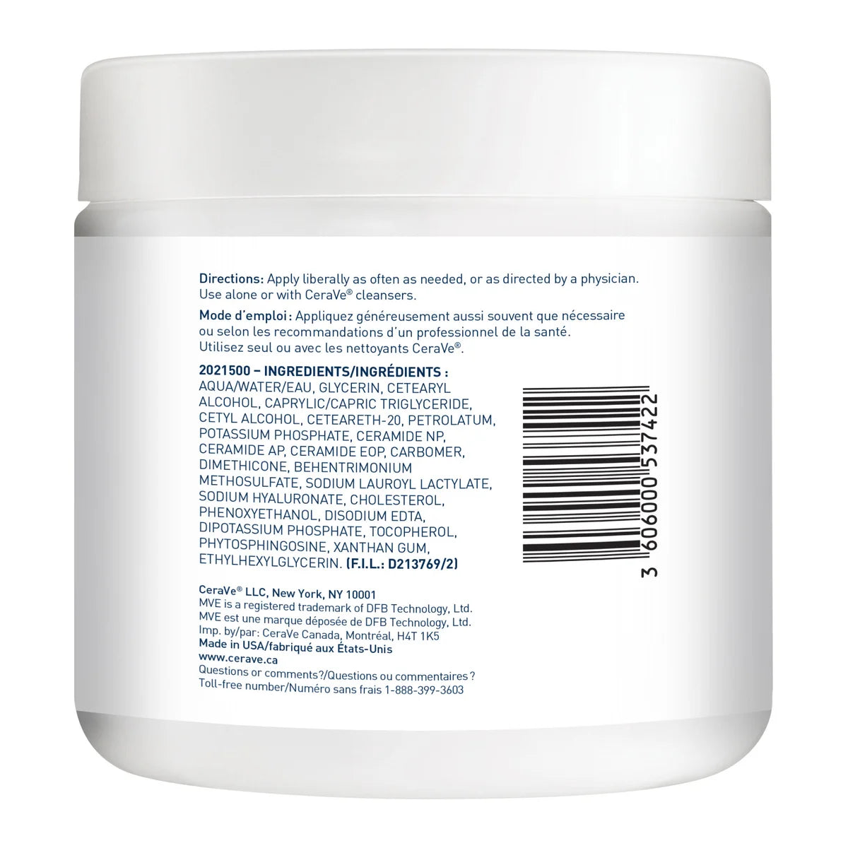 CeraVe Moisturizing Cream, 2 x 453 g