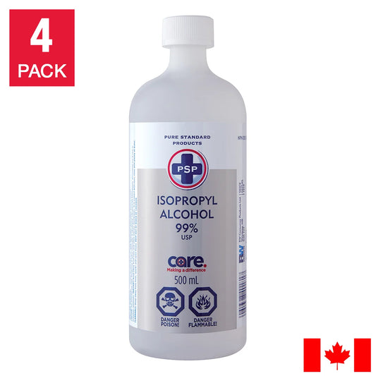 PSP Isopropyl Alcohol 99% Bottles, 4-pack
