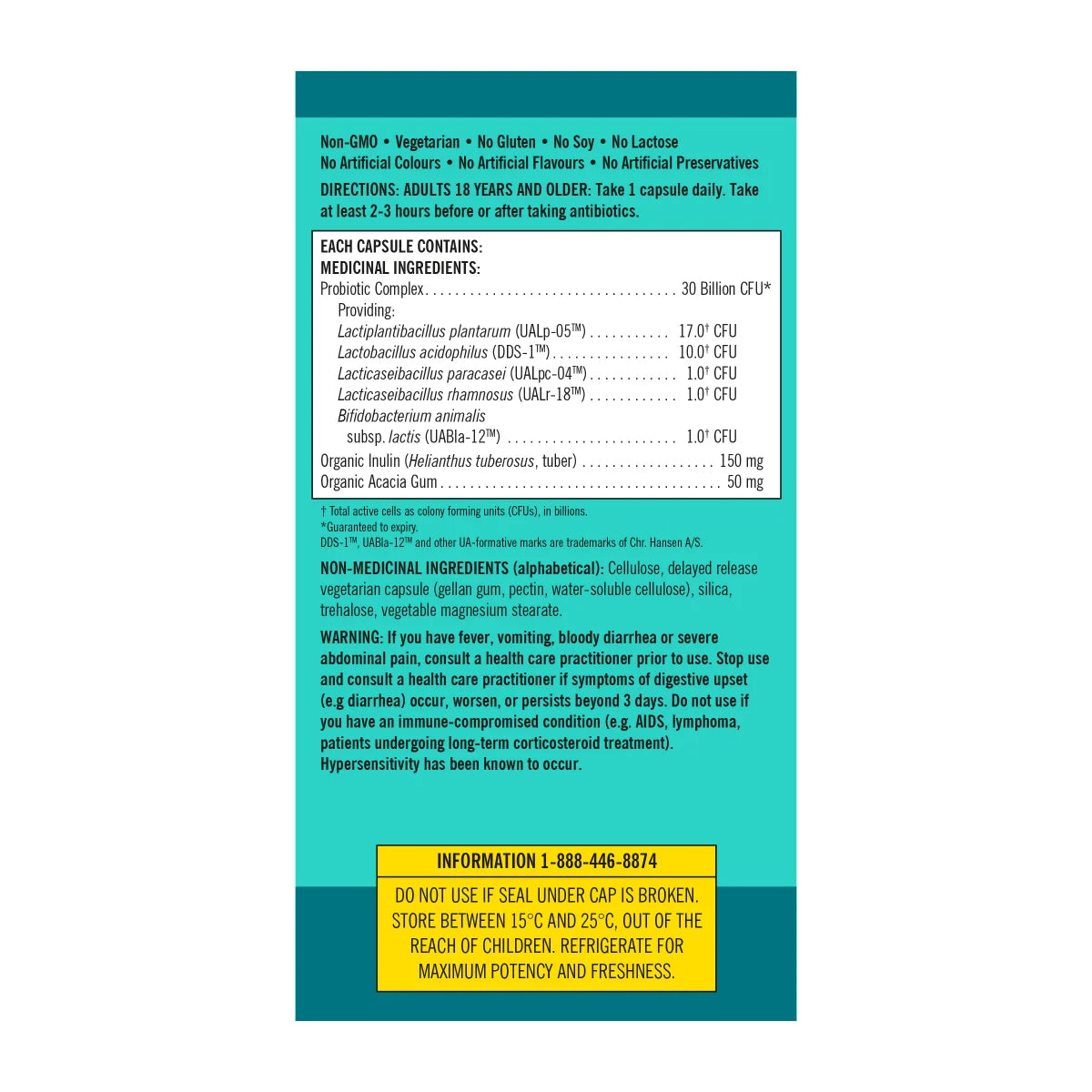 Kirkland Signature Daily Probiotic 30 Billion, 90 Vegetarian Capsules