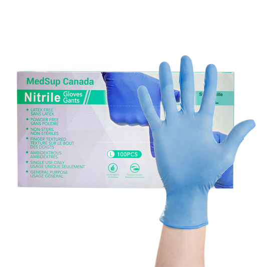 Medsup Nitrile Gloves 2-pack 100 count Large