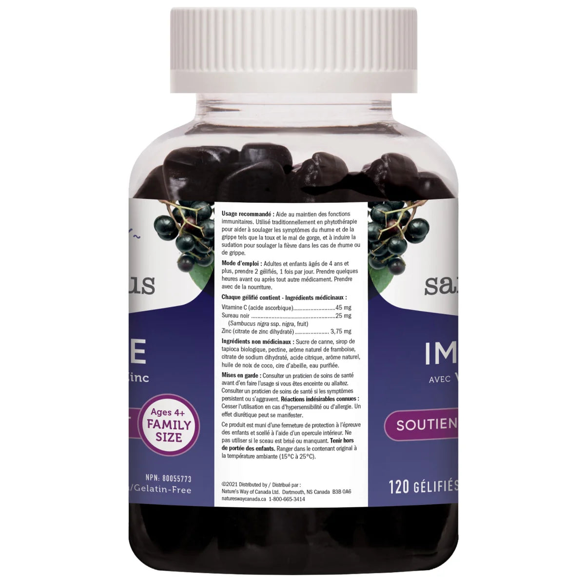 Sambucus Elderberry Immune Support - 120 Gummies